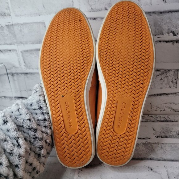 Cole Haan Pinch Main Classic Orange Penny Loafers Women's Size 9 - Picture 6 of 7